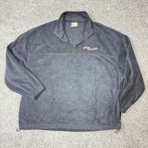 VTG XNT Arizona Charlie's Casino 2XL Gray Quarter Zip Fleece Pullover Jacket